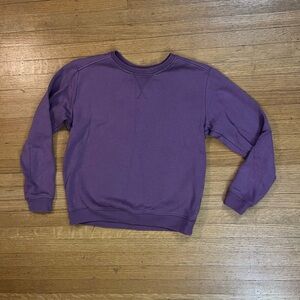 Purple Crewneck Sweatshirt